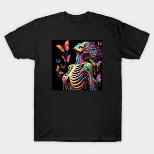 Psychedelic Skeleton Butterflies T-Shirt